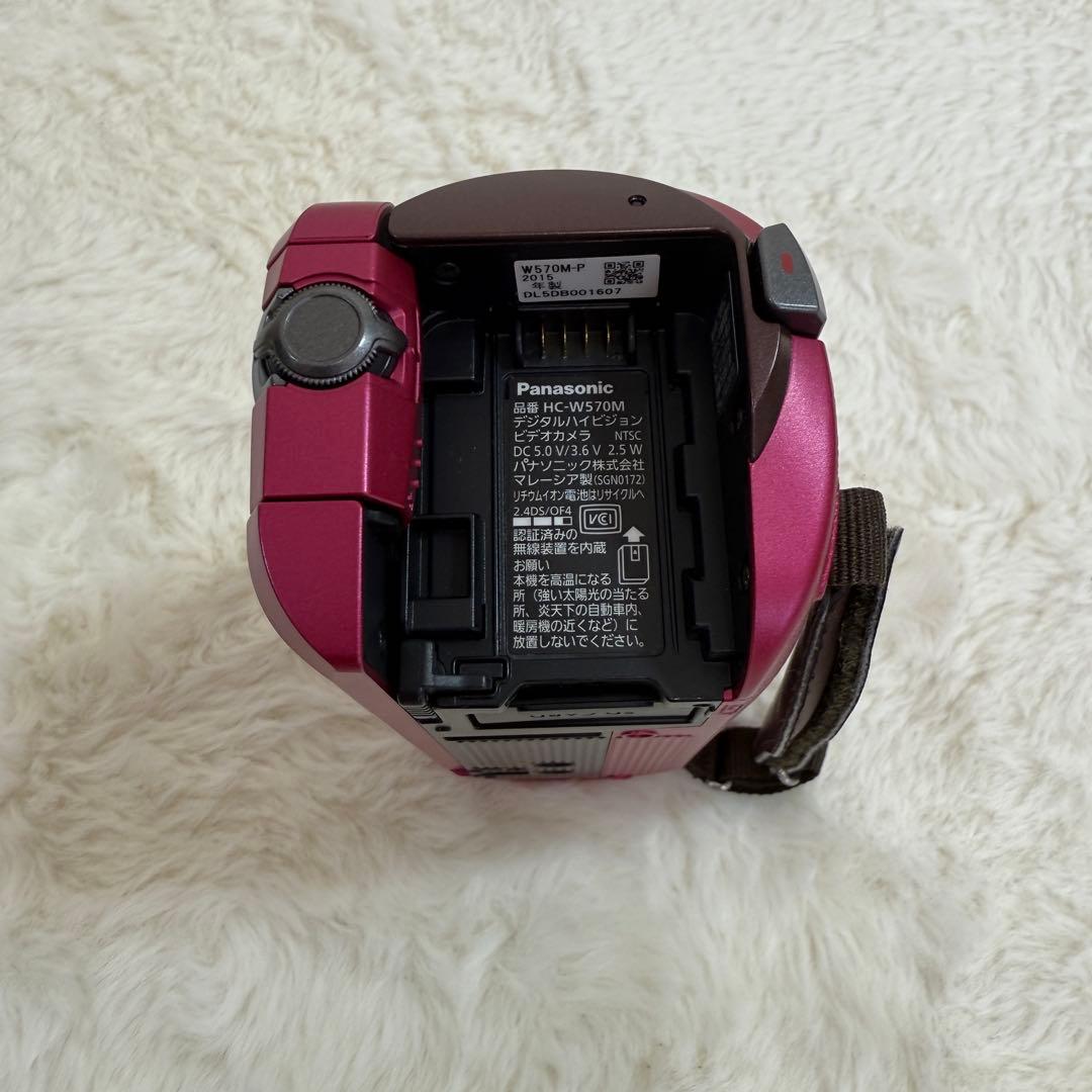 美品Panasonic パナソニック HDビデオカメラ HC-W570M ピンク