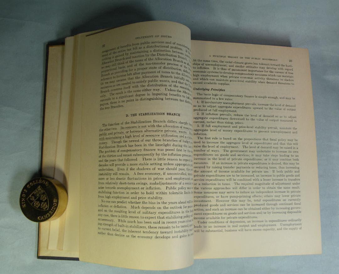 Musgrave “The Theory of Public Finance”