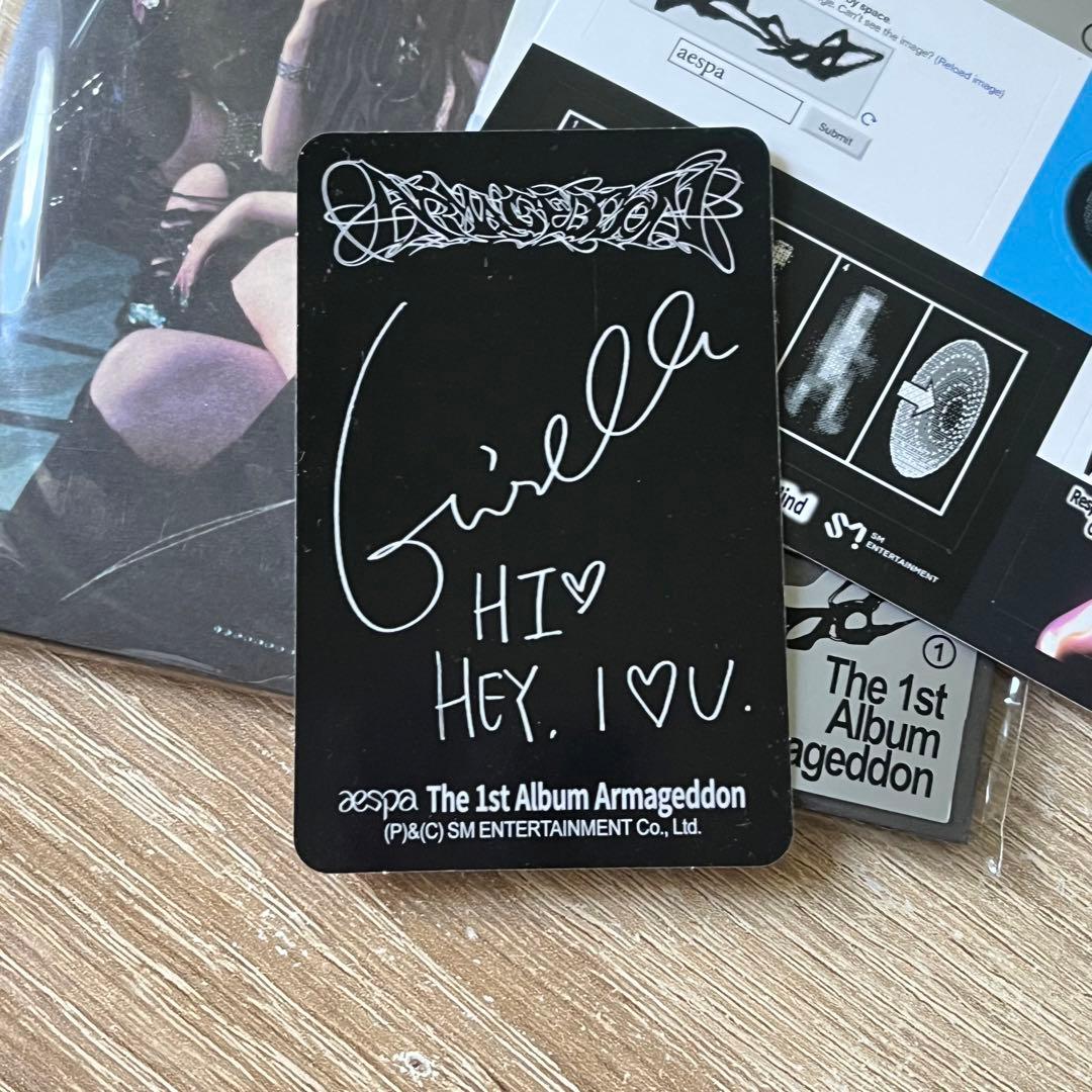 aespa ヨーロッパ限定 EU Armageddonトレカ アルバムジゼル