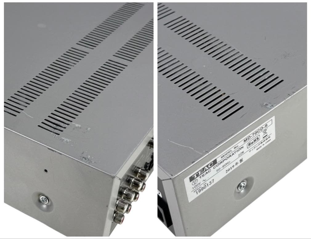 MD再生/録音履歴0時間 TEAC CDプレーヤー/MDレコーダーMD-70CD