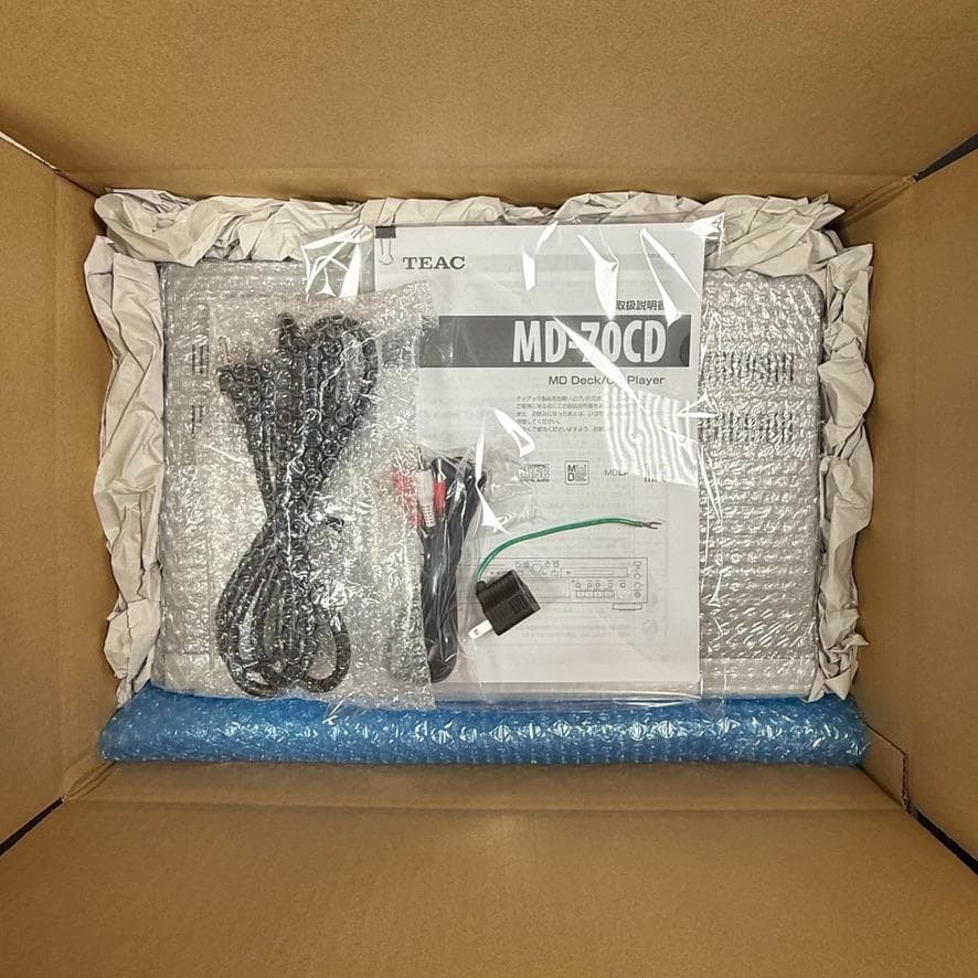 MD再生/録音履歴0時間 TEAC CDプレーヤー/MDレコーダーMD-70CD