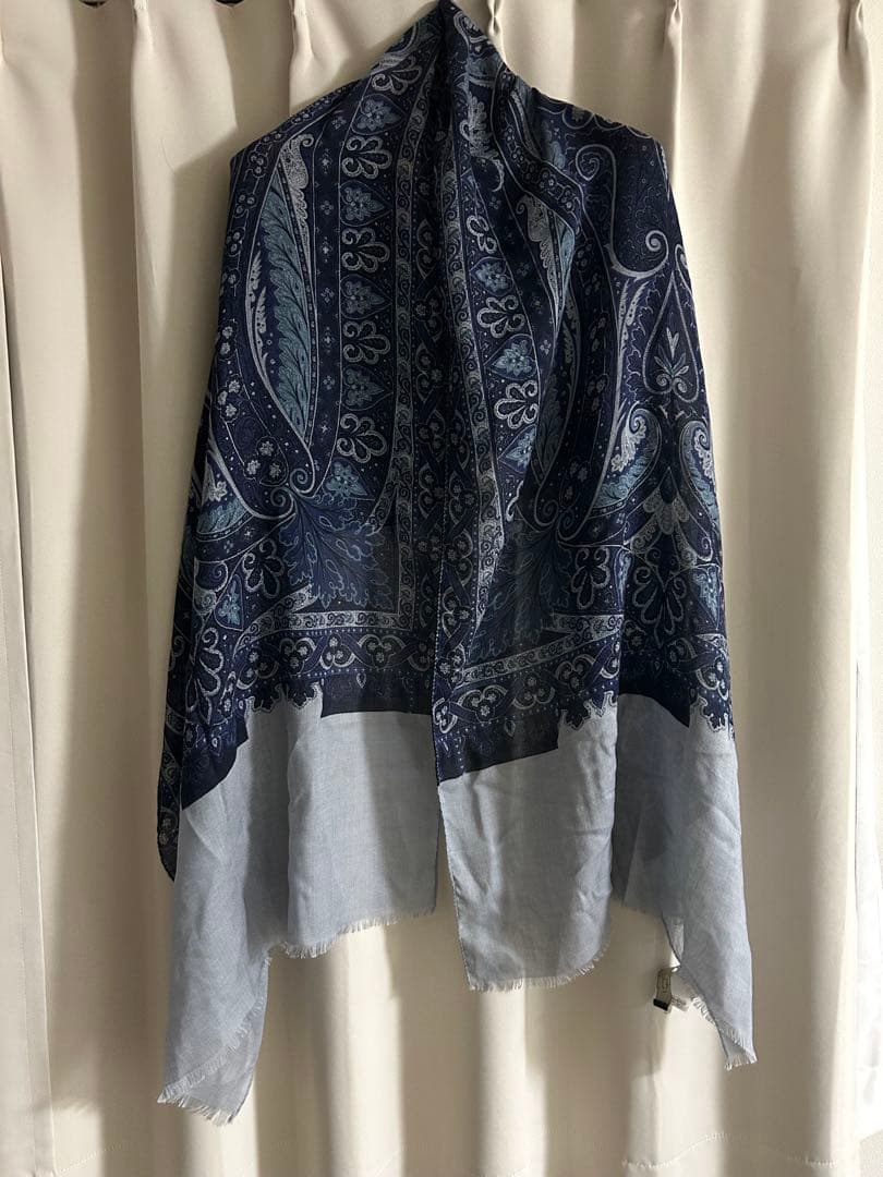 【最終】ETRO Art of Paisely 総柄ストール エトロ