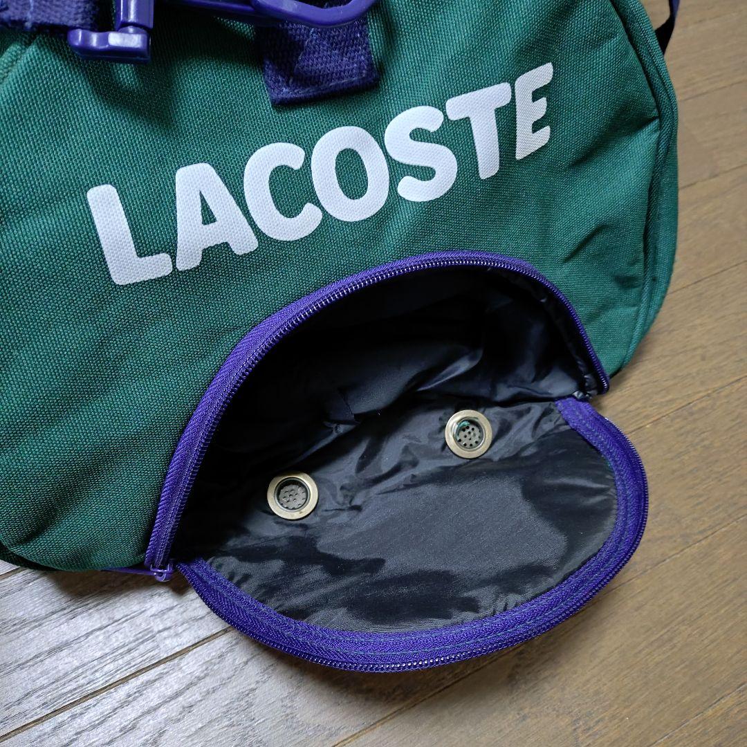 【美品】LACOSTE（ラコステ）2Wayボストンバッグ ドラム 廃番モデル