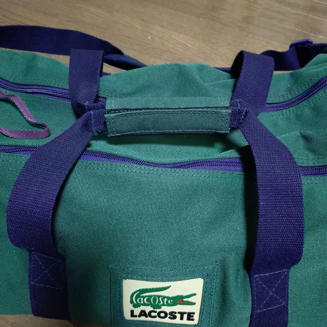 【美品】LACOSTE（ラコステ）2Wayボストンバッグ ドラム 廃番モデル