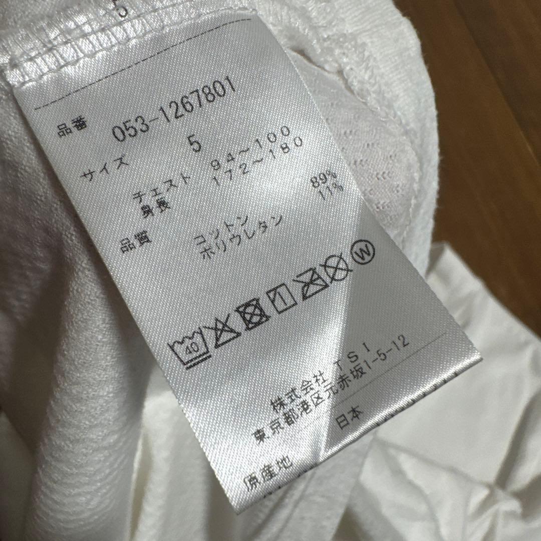 パーリーゲイツ モックネックシャツ　5 ホワイト