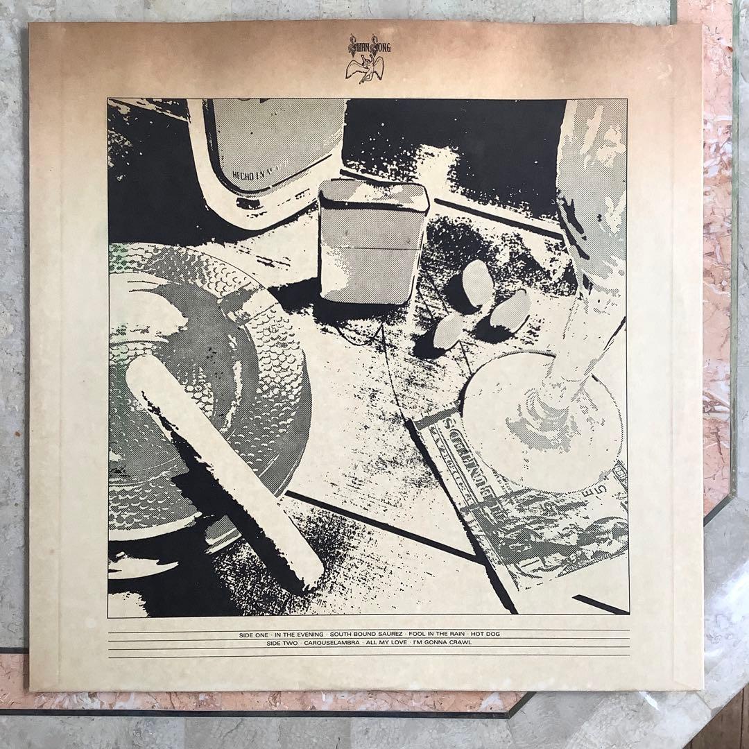 レコード新品同様! レッド・ツェッペリン 1979年 初版盤 インスルージアウト
