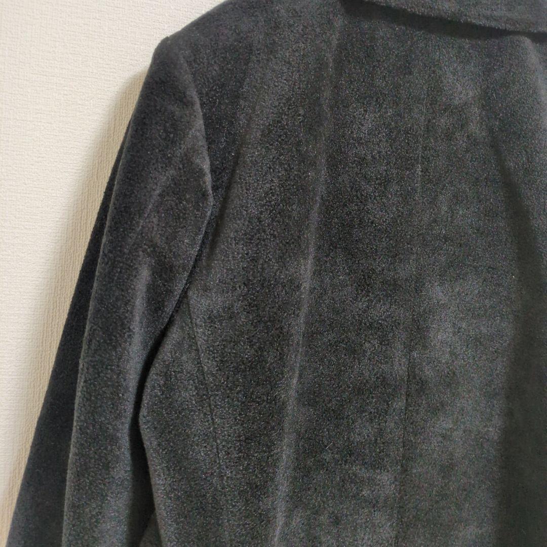 希少✨​日本製 Clutch ダブルブレスト ベロア ロングコート 裏地キュプラ
