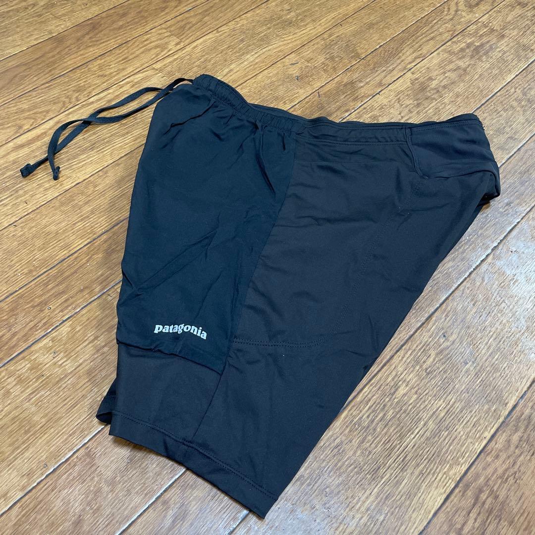 パタゴニアpatagoniaエンドレスランショーツM黒トレラントレイルランニング