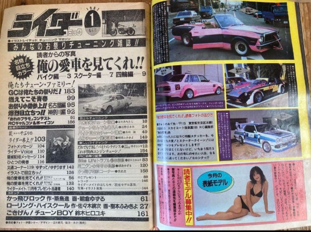 最後の1冊‼️1987ライダーコミックチューニング　暴走族　旧車會　CBX