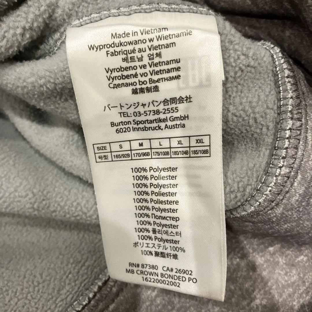 美品　BURTON バートン　スノーウェア　インナー　S グレー