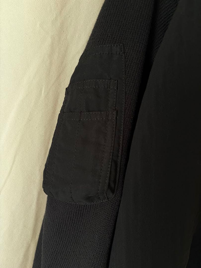sacai Sponge Sweat Blouson ニット切り替えブルゾン L