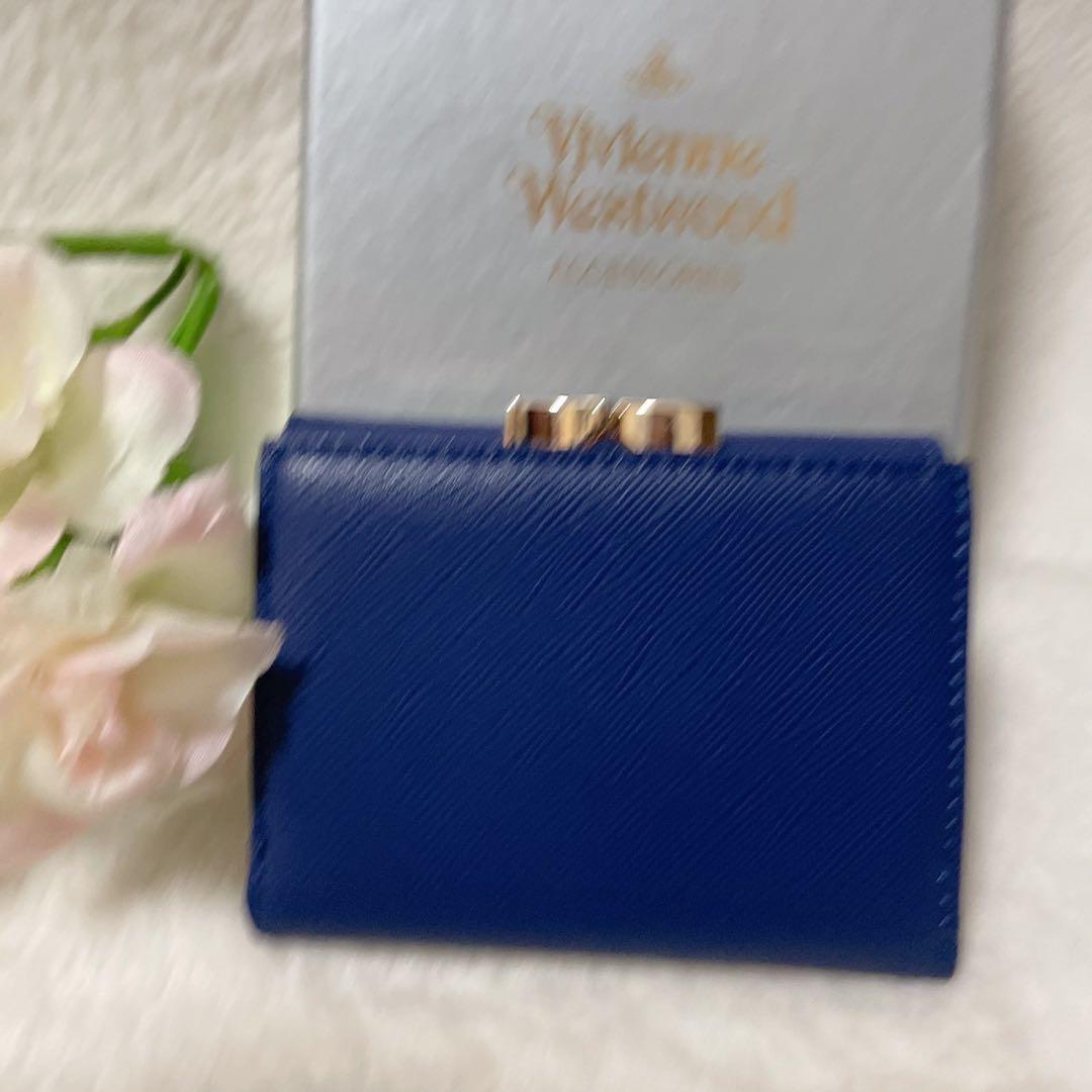 Vivienne Westwood 青 三つ折り財布