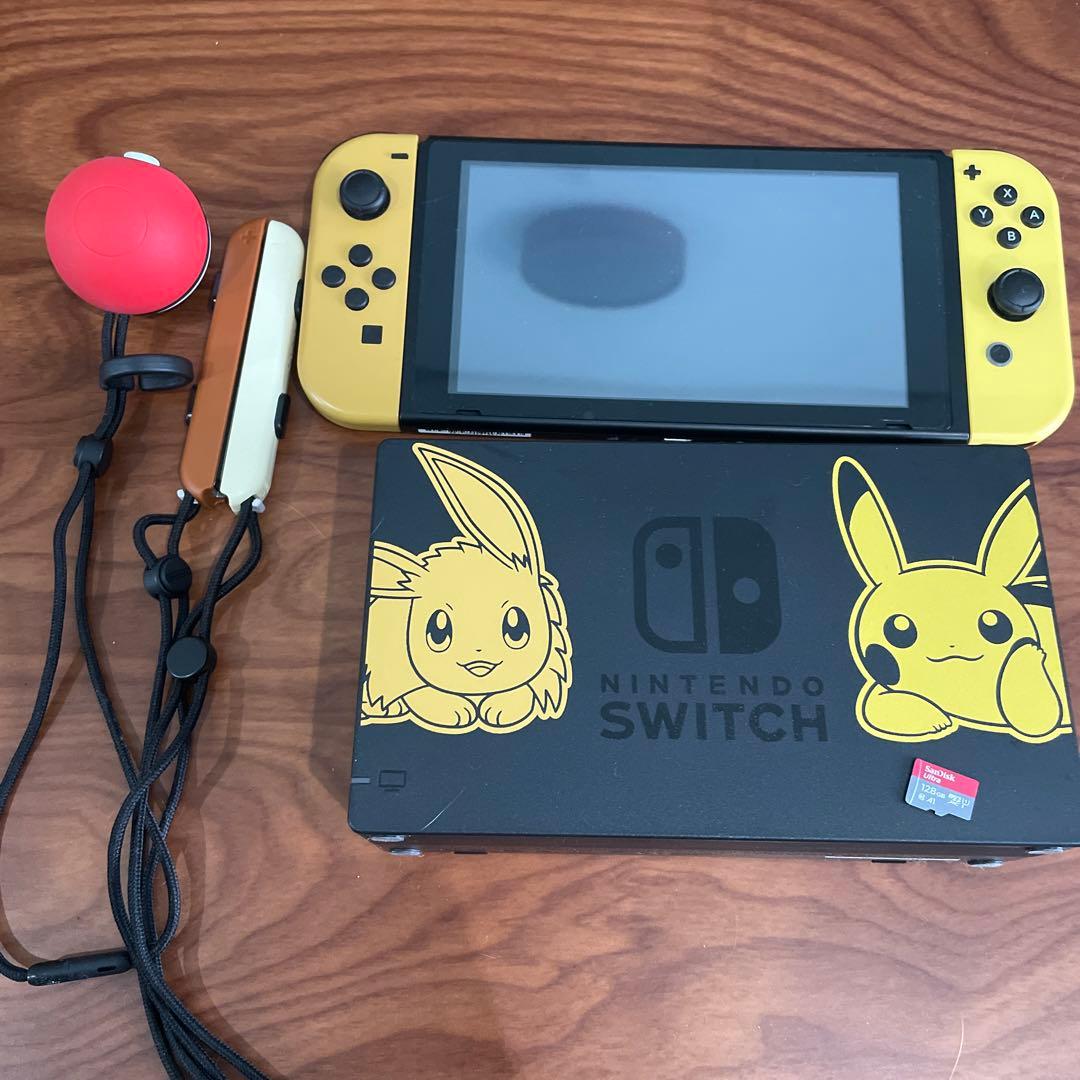 Nintendo Switch ピカチュウ128GBmicroSDカード付き