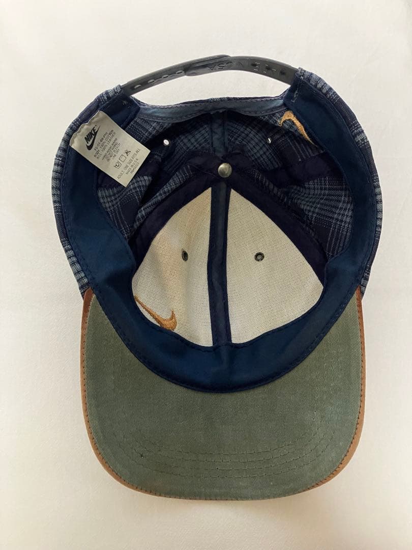 USA製 90s Nike ナイキ スエードキャップ チェック