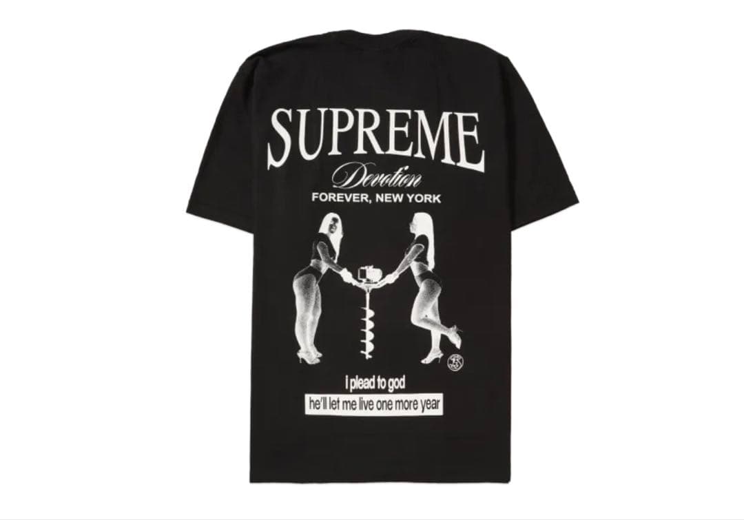Supreme Devotion Tee Black Tシャツ　シュプリーム