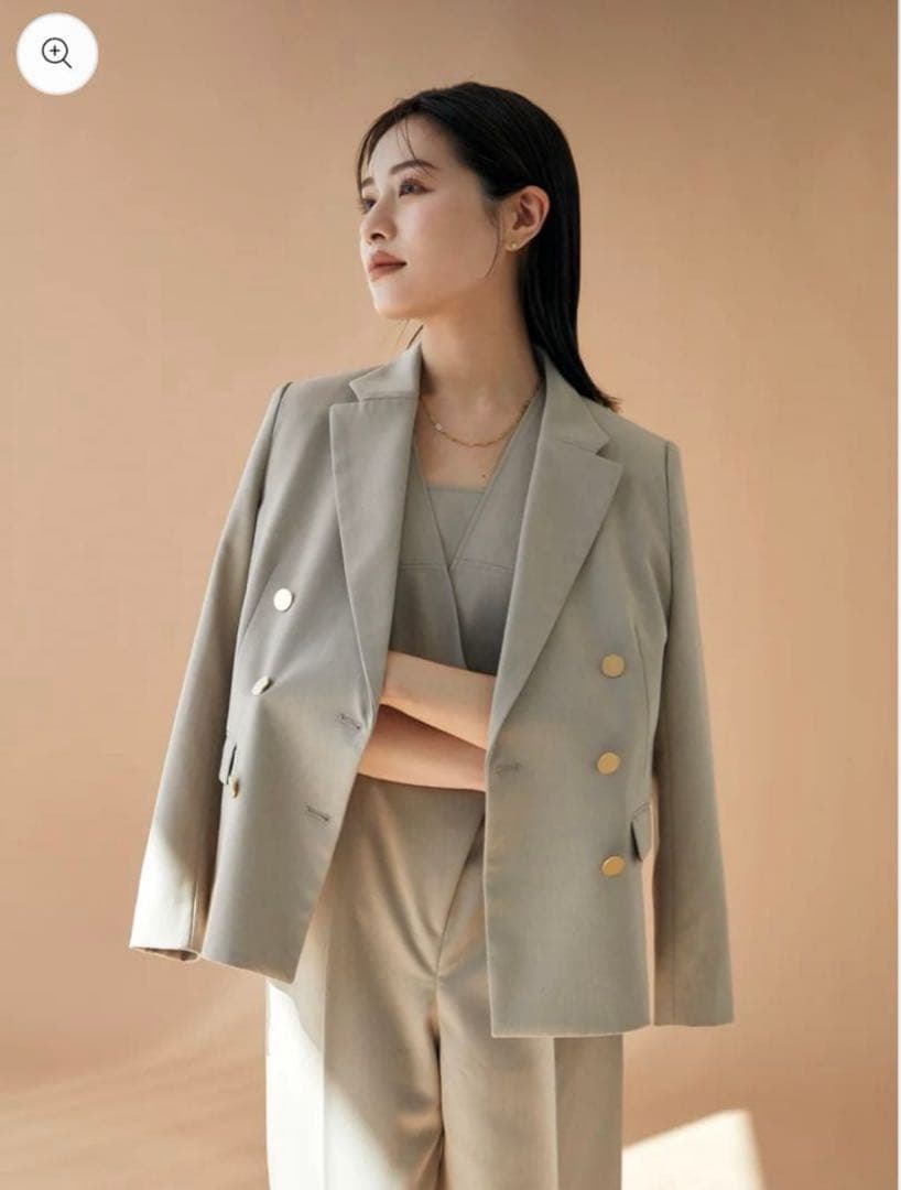 ジャケット・アウター laubeblanc Double breasted Blazer brown