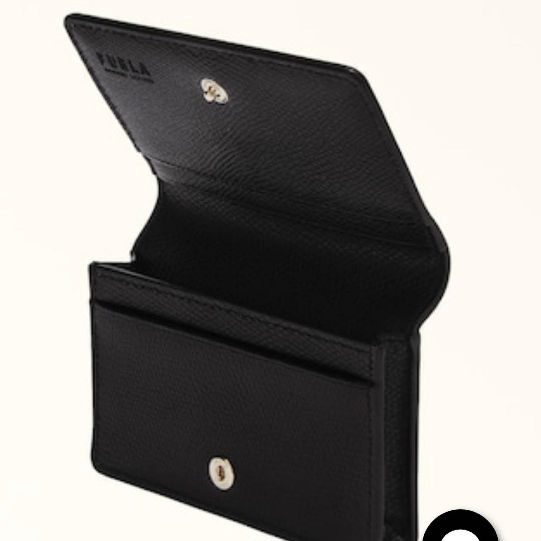 【7600円引き】FURLA ブラック レザー 名刺入れ