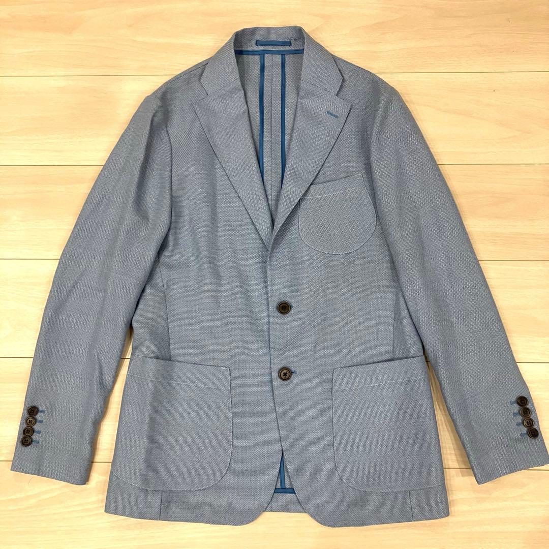極美品✨SACCO ザッコ ホップサック ジャケット ブルー NAPOLI 48