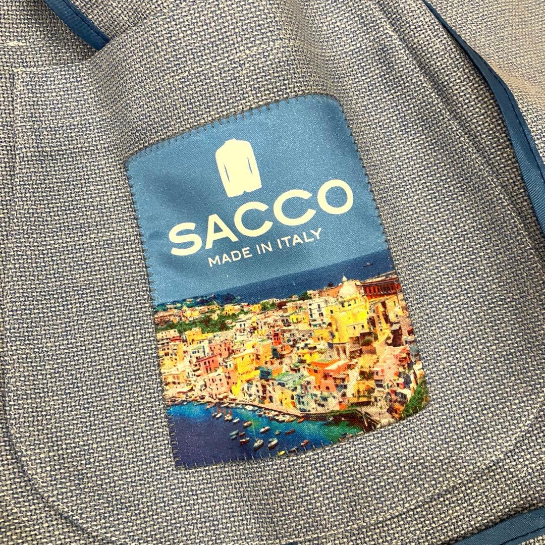 極美品✨SACCO ザッコ ホップサック ジャケット ブルー NAPOLI 48