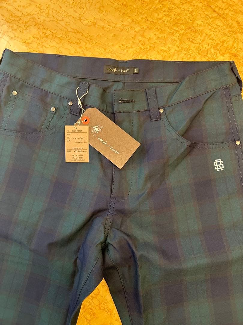 M*I様 新品正規品　ROUGH AND SWELL チェック柄パンツ　Lサイズ