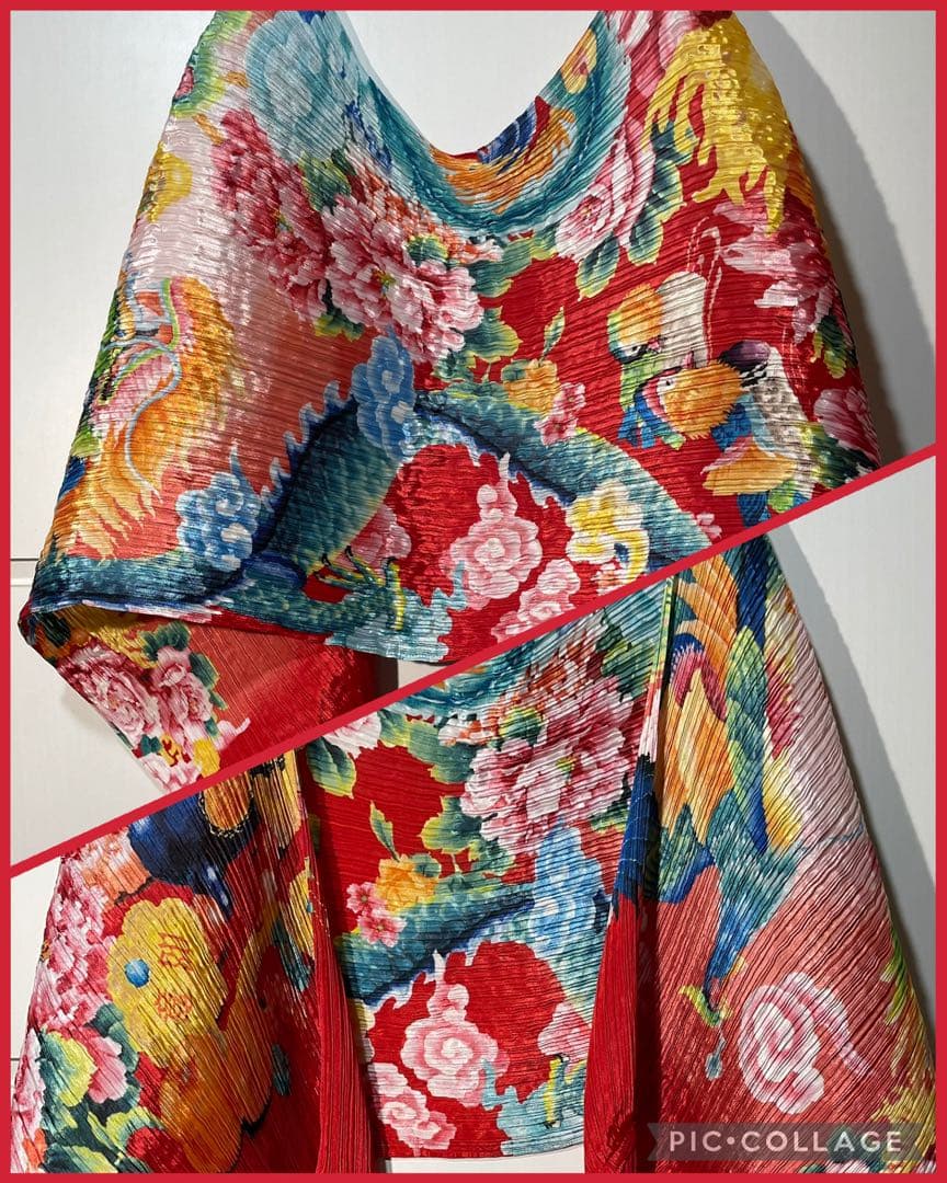 プリーツプリーズ ドラゴン ストール pleats please