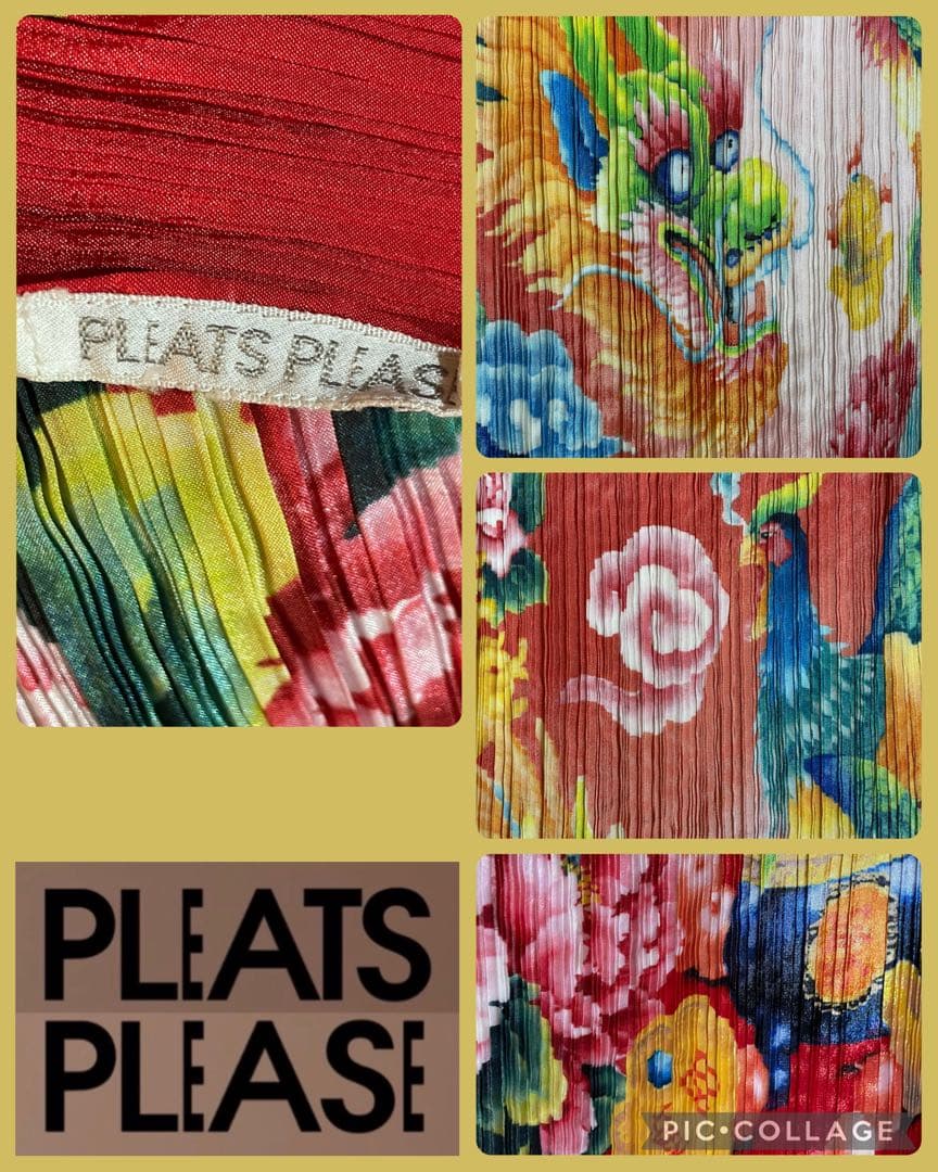 プリーツプリーズ ドラゴン ストール pleats please