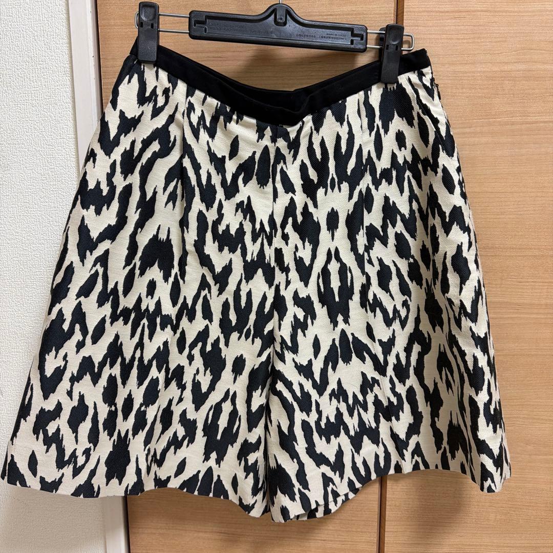 UNITED ARROWS レオパード ジャガード ショート パンツ