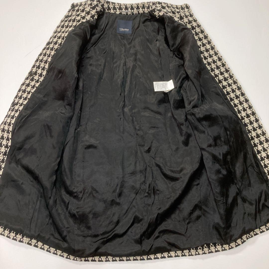 ’S MaxMara エスマックスマーラ ツイード ロングコート 42 XL