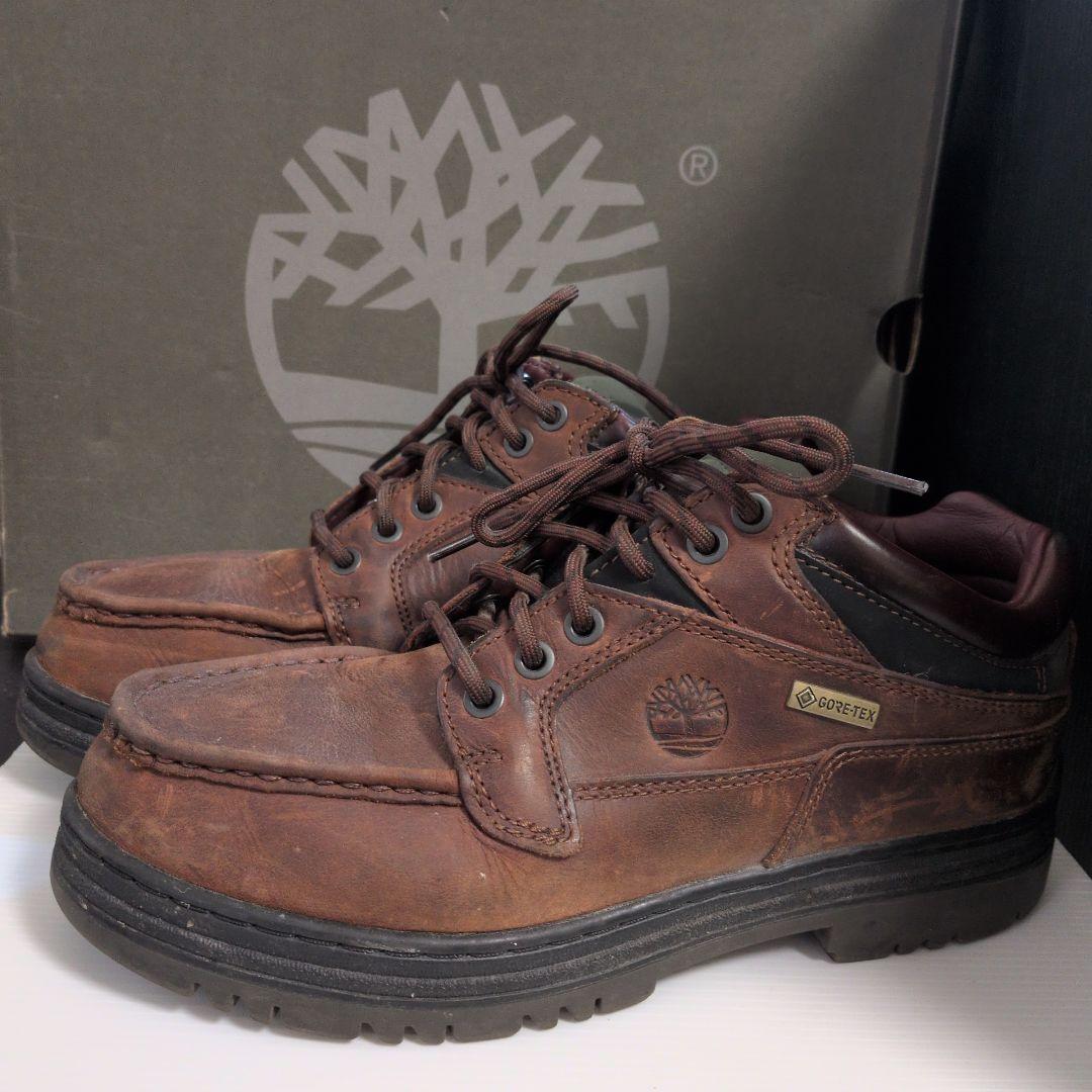 【箱付き美品】timberland moc toe gtx brown 25cm