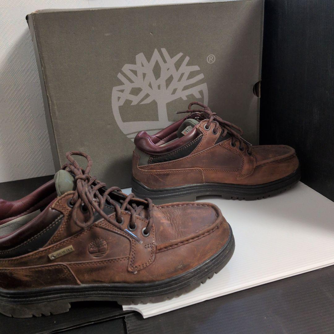 【箱付き美品】timberland moc toe gtx brown 25cm