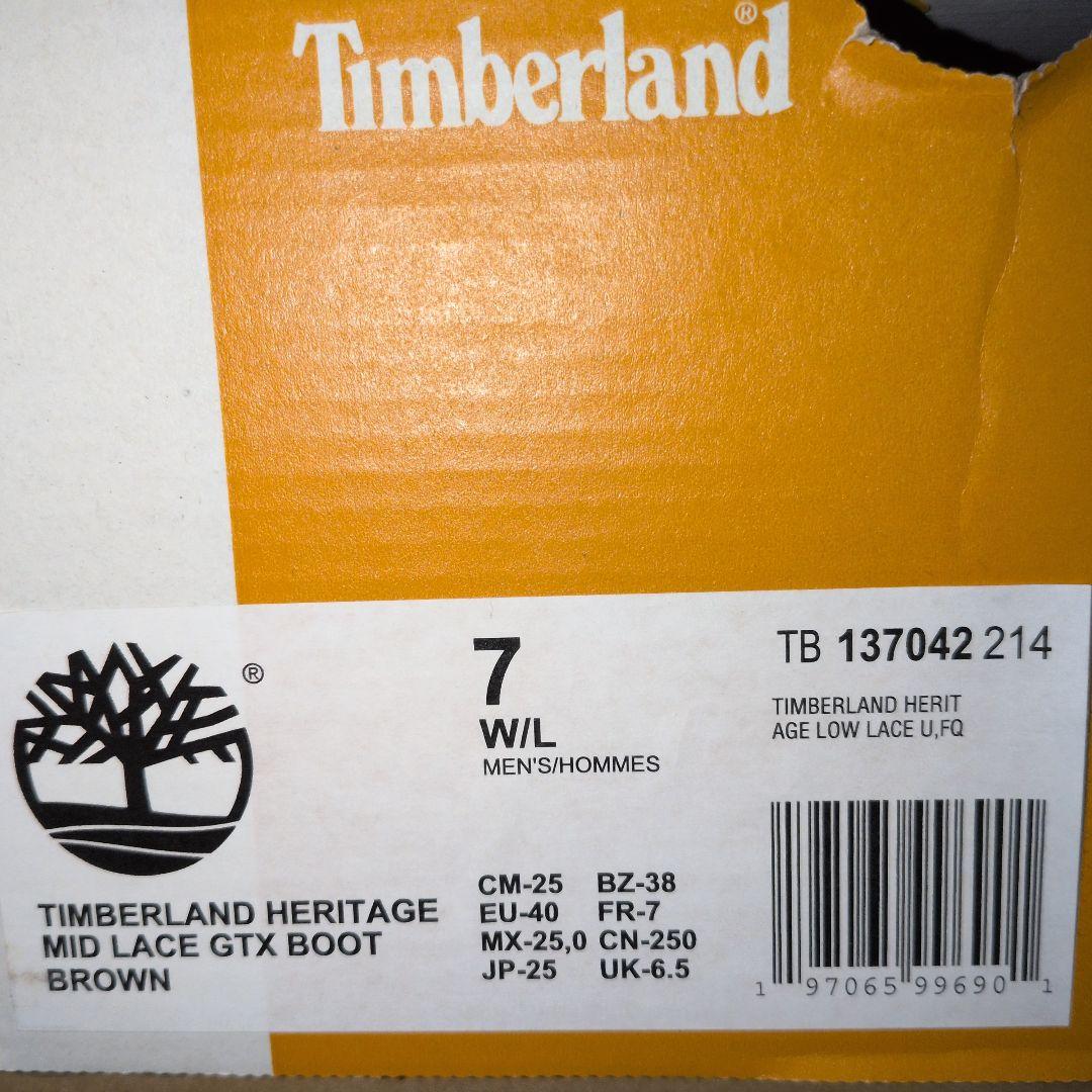 【箱付き美品】timberland moc toe gtx brown 25cm