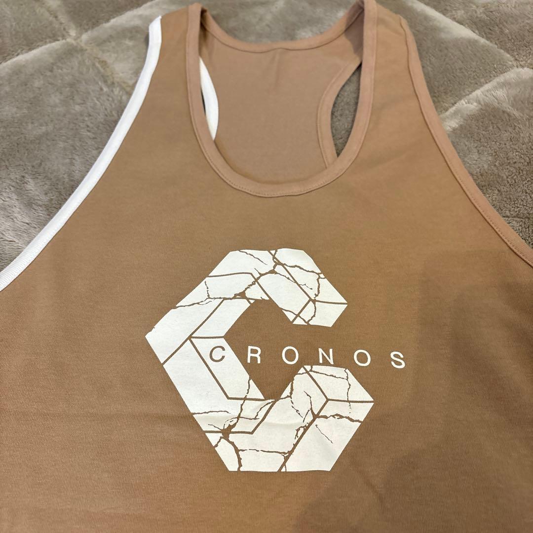 CRONOS ベージュ タンクトップ Ｌ