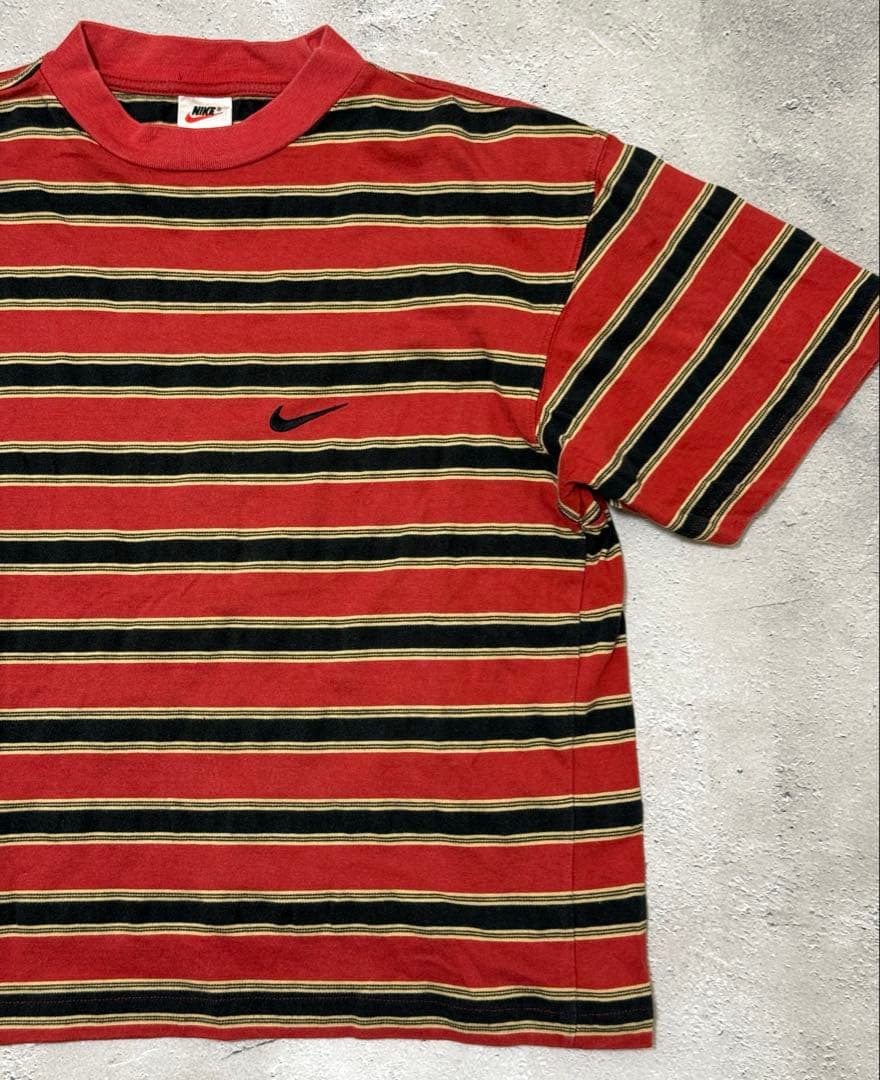 最終 90s 銀タグ NIKE ナイキ ボーダー Tシャツ