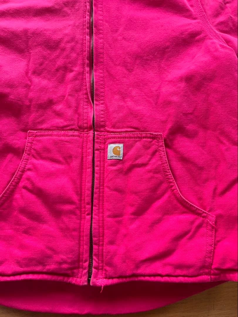 【Carhartt】カーハート ボア裏地 フーディジャケット M ピンク