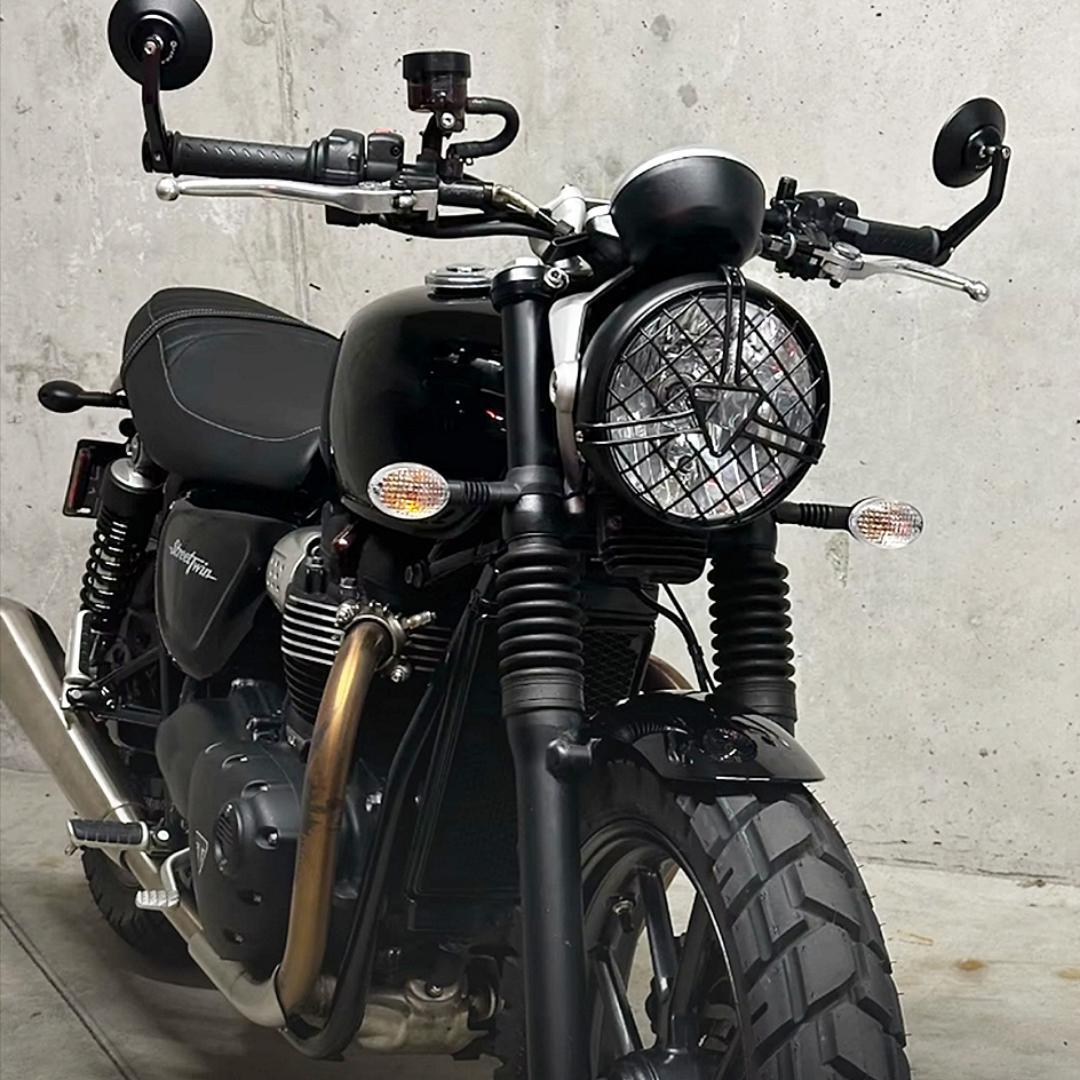 トライアンフ ボンネビル ヘッドライトガード T100 ストリートスクランブラー