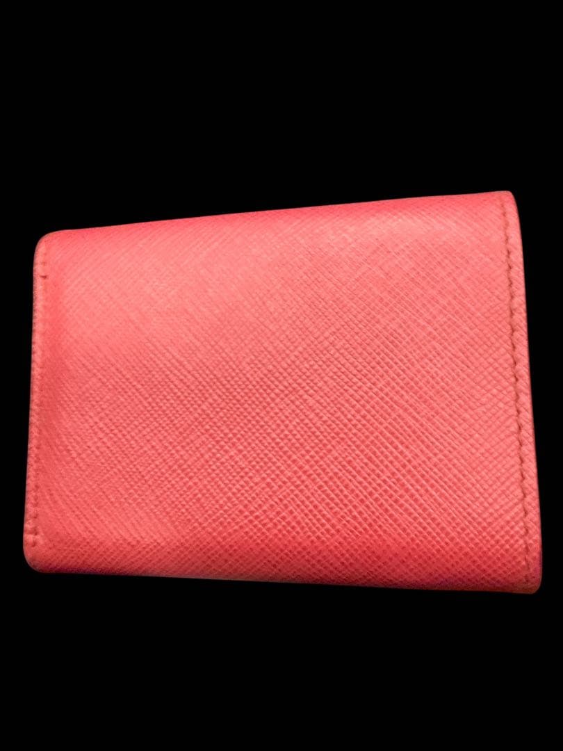 PRADA 三つ折り財布 サフィアーノ ピンク系 正規品
