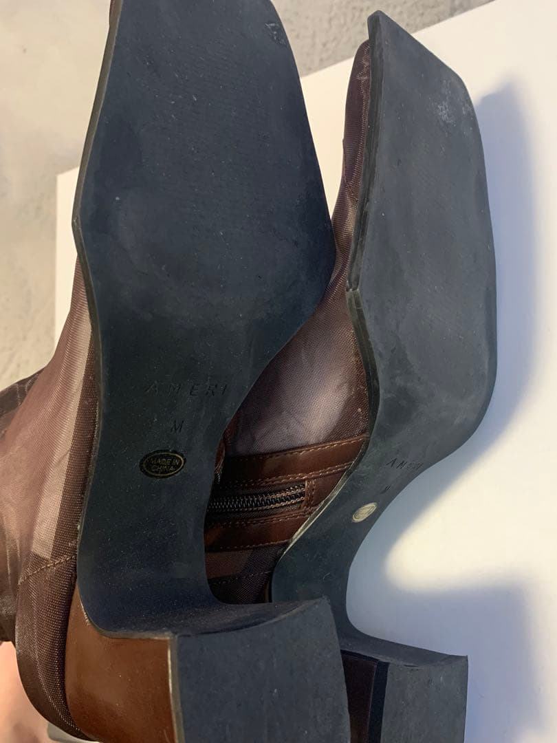 靴 Ameri SHEER WAVE TOE BOOTS