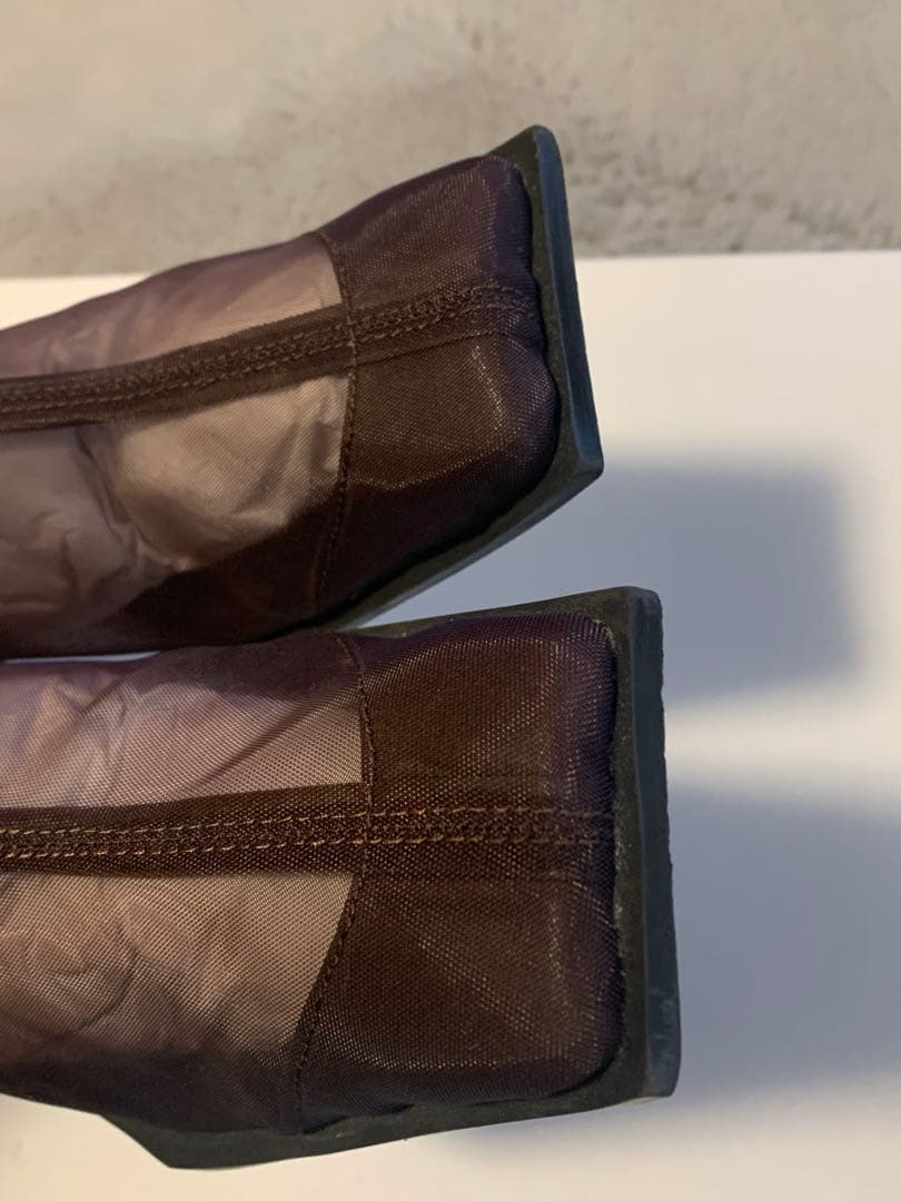 靴 Ameri SHEER WAVE TOE BOOTS