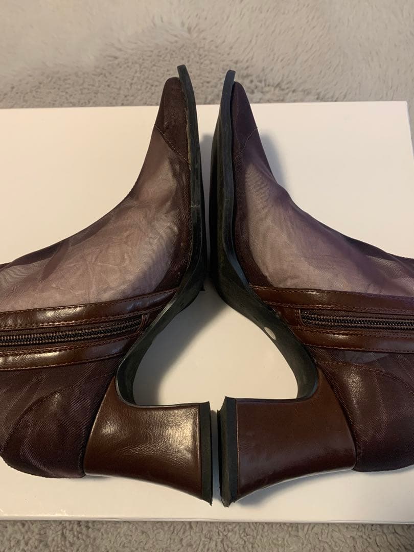 靴 Ameri SHEER WAVE TOE BOOTS