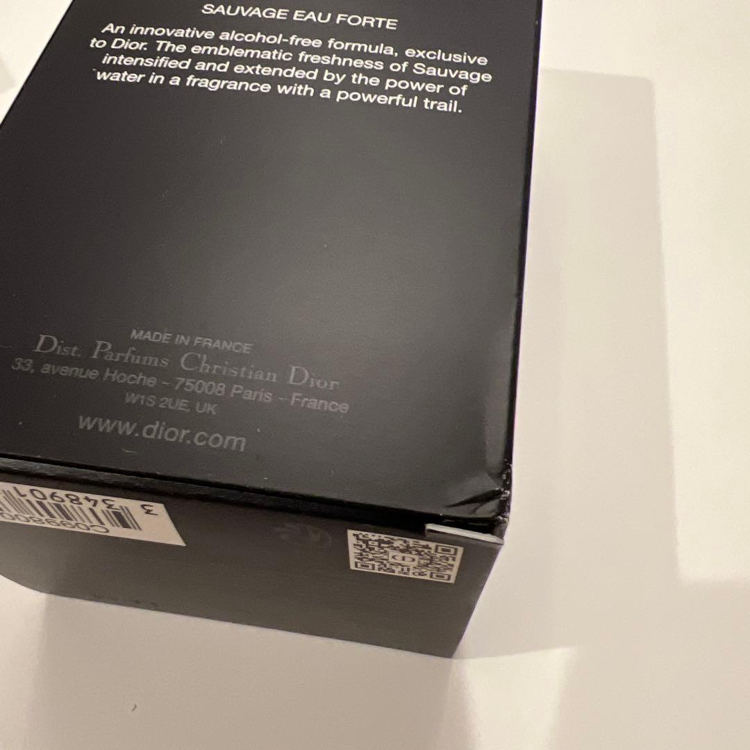 【新品未使用】Dior SAUVAGE オー フォルト