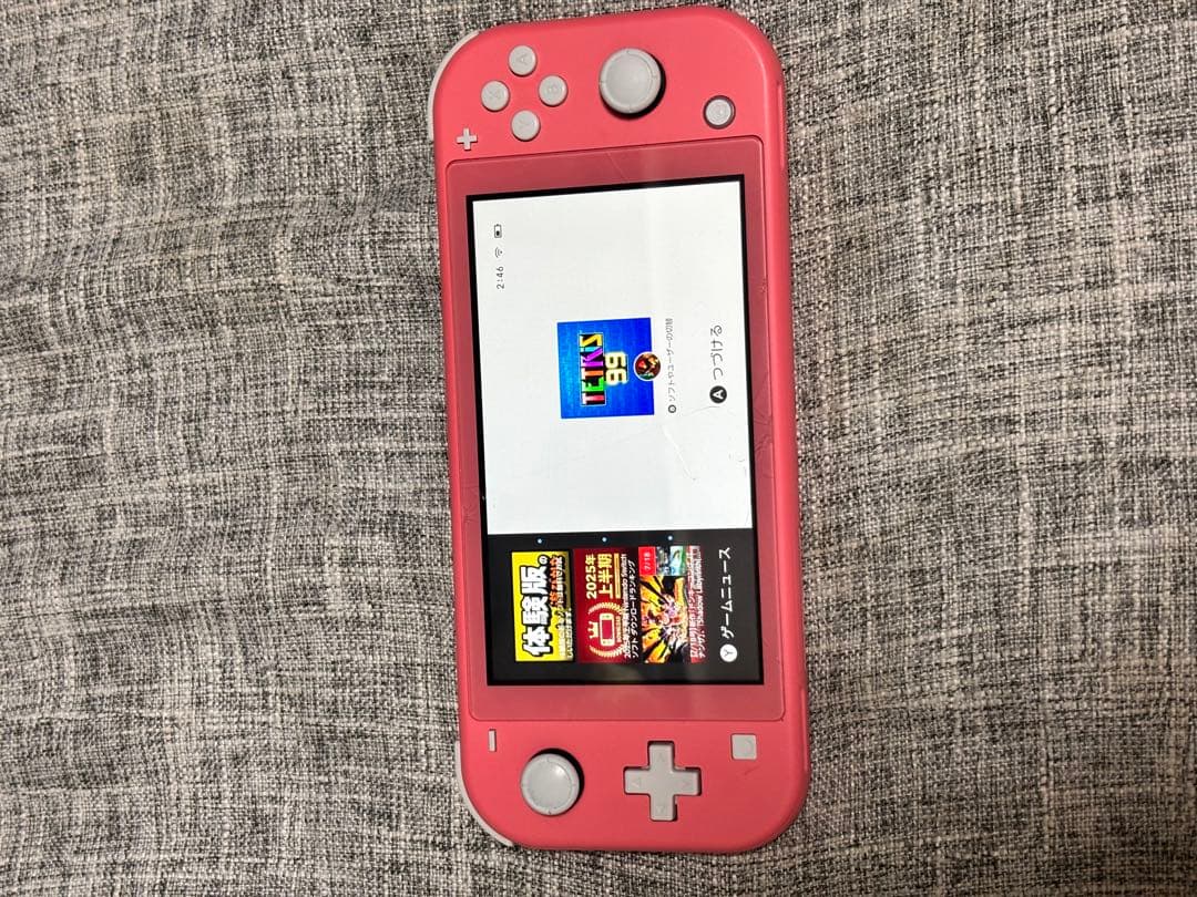 Nintendo Switch Lite ピンク（画面割れあり）