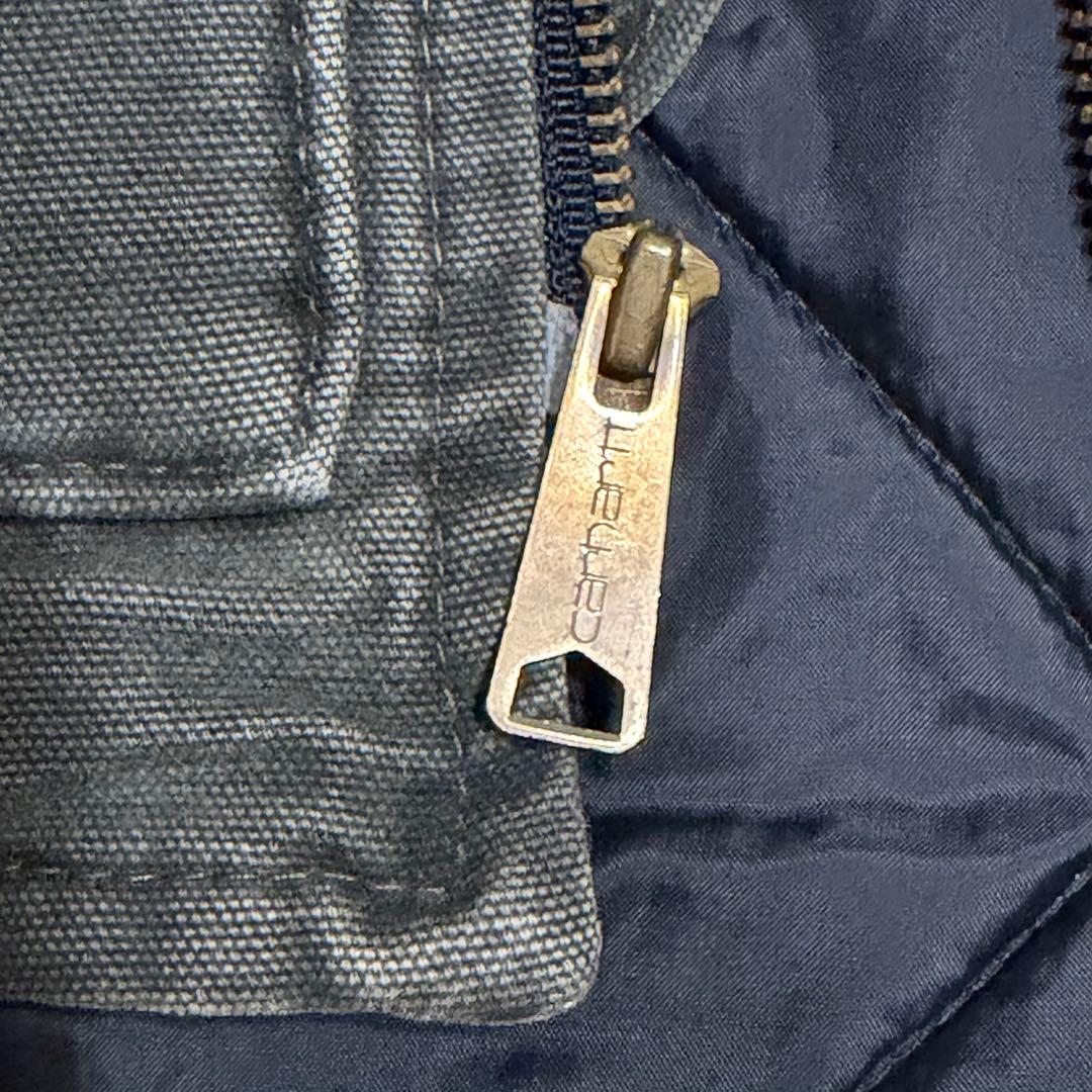 Carhartt ダックベストUSA製 腰ゴム モスグリーン　V02MOS