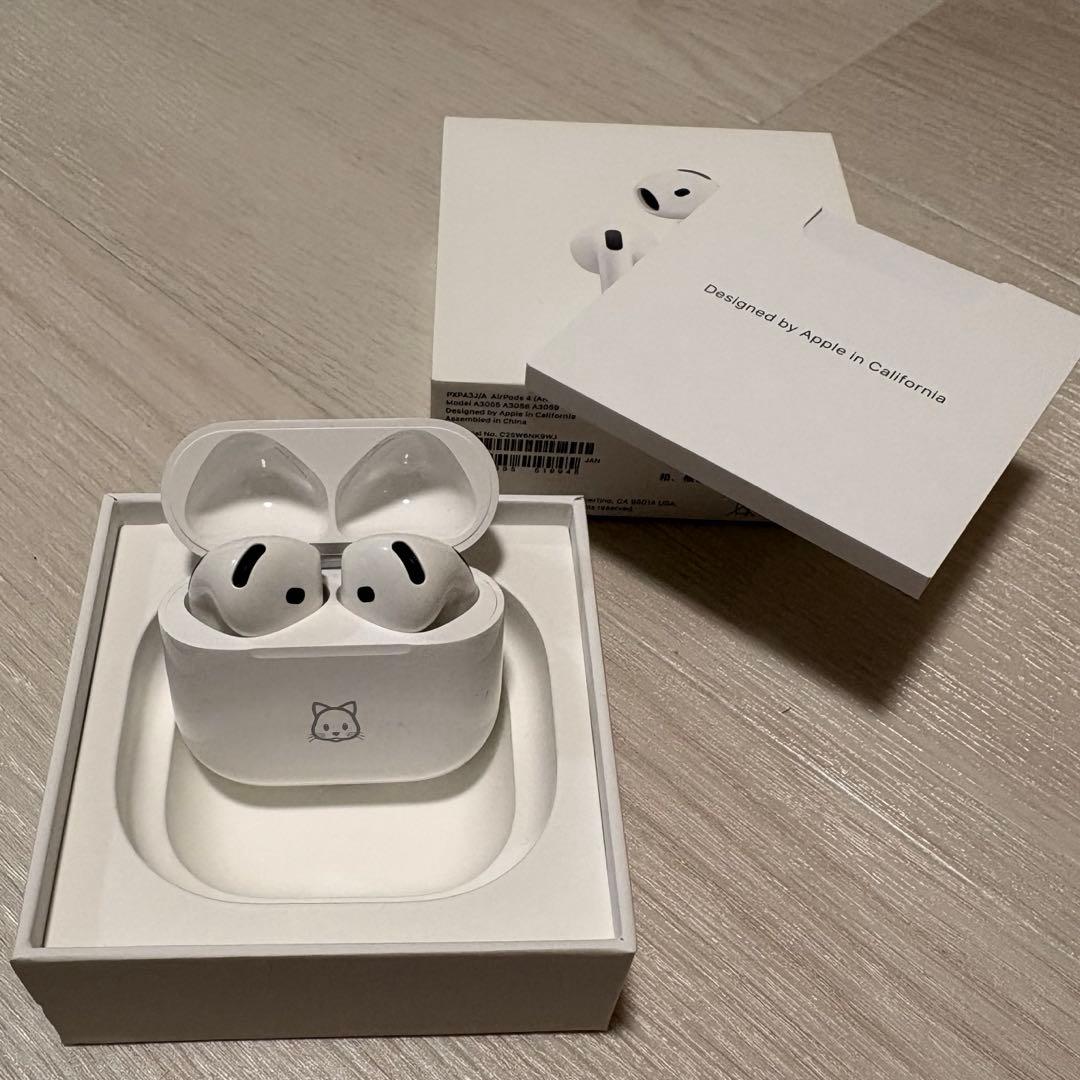 【刻印あり】 AirPods 4 アクティブノイズキャンセリング