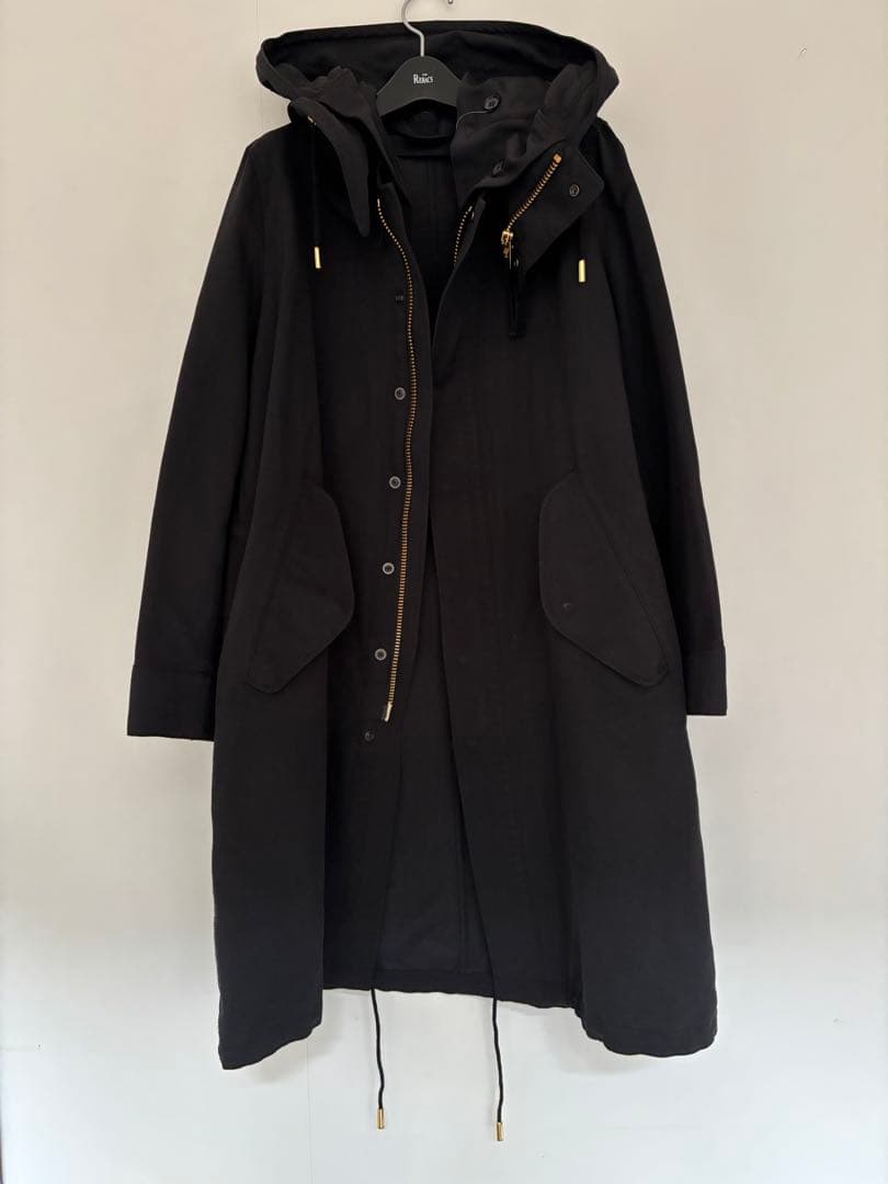 ＜THE RERACSリラクス＞モッズコート36サイズ　ブラック