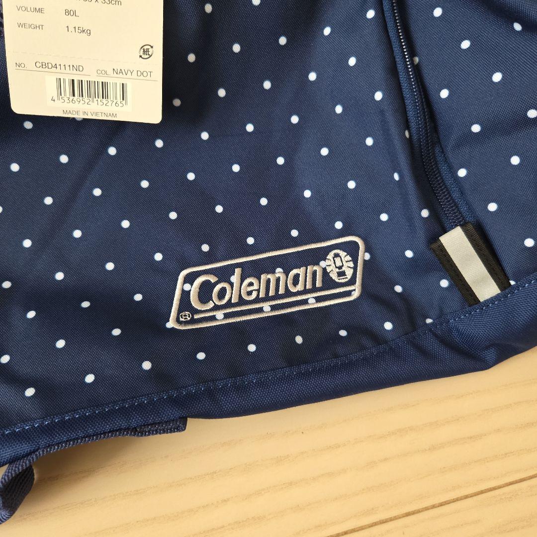 Coleman ●ボストンバッグ ●LG 80L ドット柄