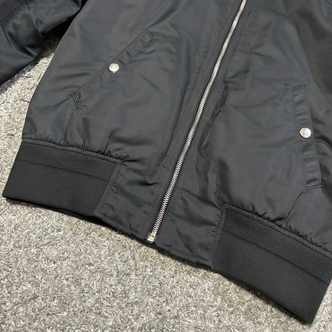rag&bone MA-1 ボンバージャケット 黒×橙 XS (M相当)