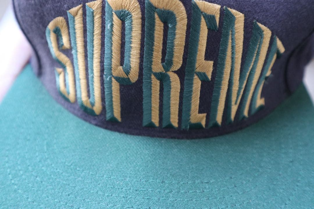SUPREME ネイビー グリーン キャップ