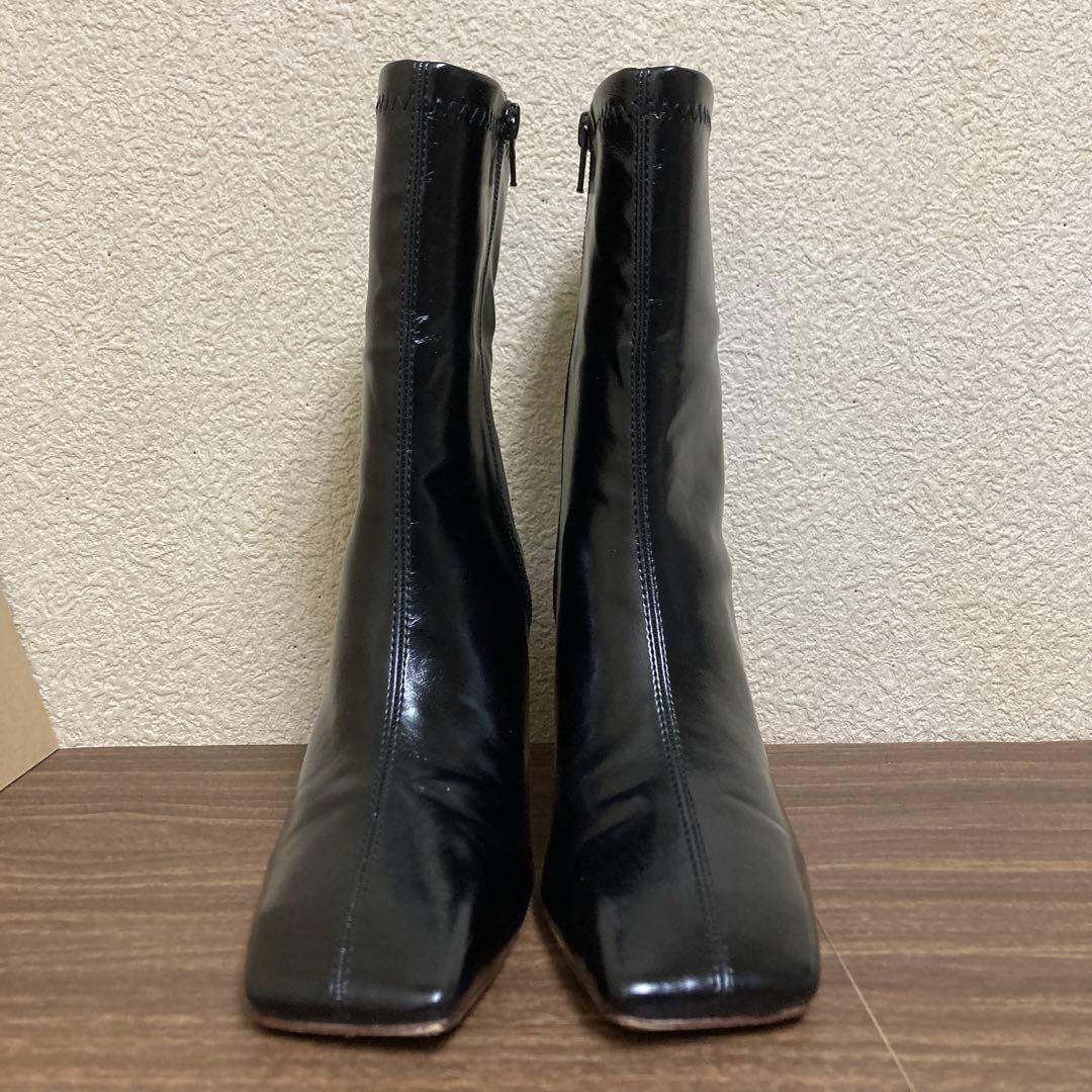Ameri UND SQUARE TOE SHORT BOOTS Mサイズ