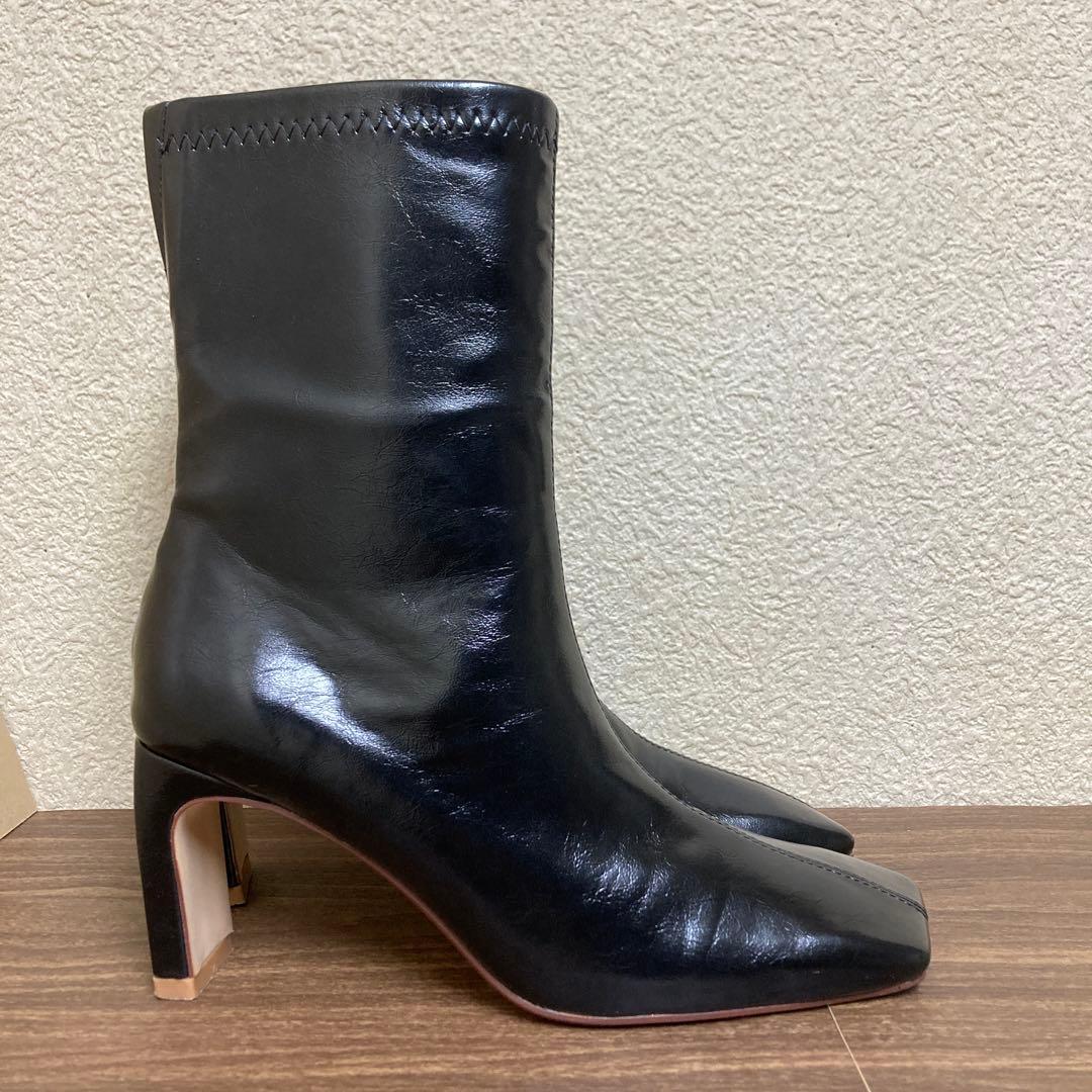 Ameri UND SQUARE TOE SHORT BOOTS Mサイズ