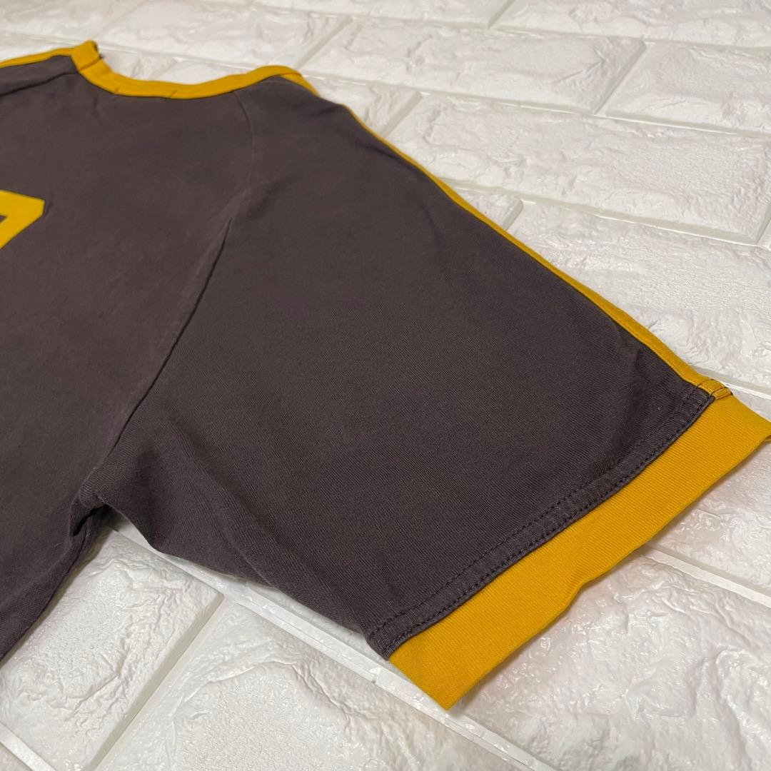 バーバリー ブラックレーベル リンガーネックＴシャツ M ホースマーク 半袖